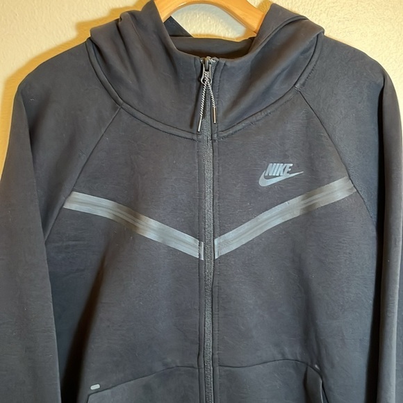 NWT Nike Swoosh Black Plus Size Zip Sweatshirt Hoodie - Picture 6 of 14